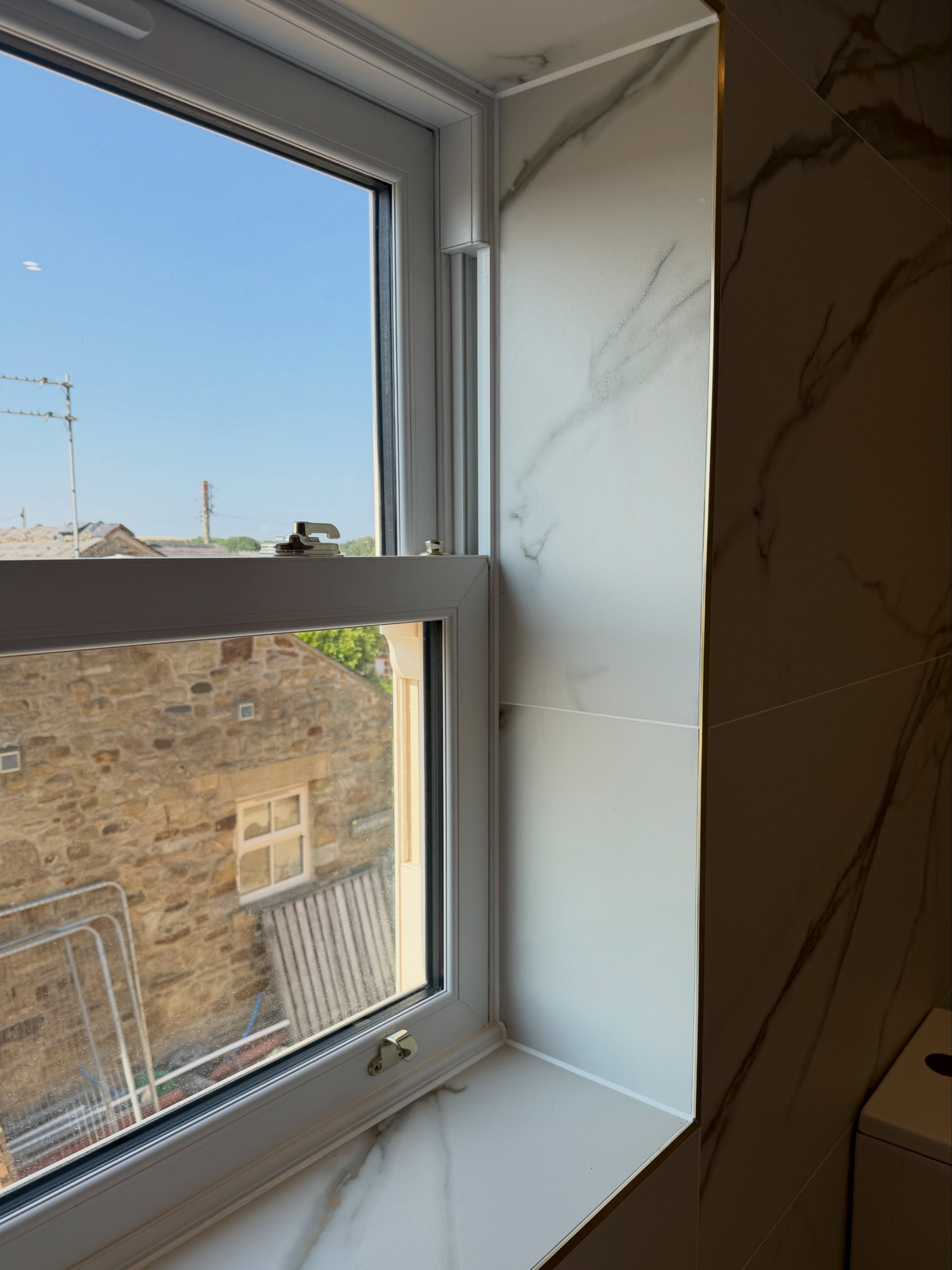Window or door frame sealant work example 9
